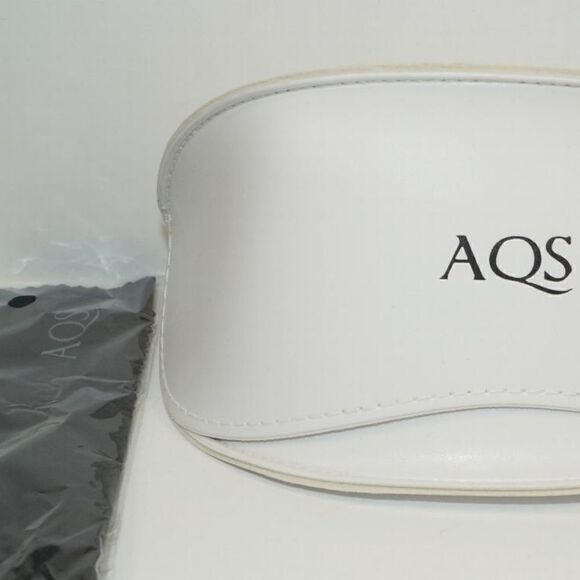 AQS LARGE WHITE SEMI-SOFT SUNGLASSES GLASSES CASE - Picture 2 of 4